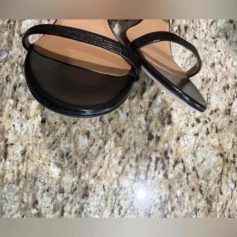 Tory Burch Penelope 65MM Elegant Black Slingback Sandals Heels 8.5